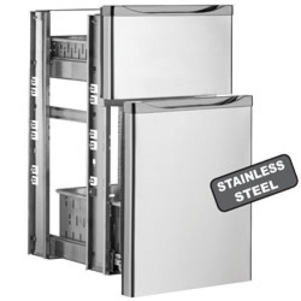 T2/3-X (25) Kit Schubladenblock, Edelstahl, (1/3+2/3) x TAV...